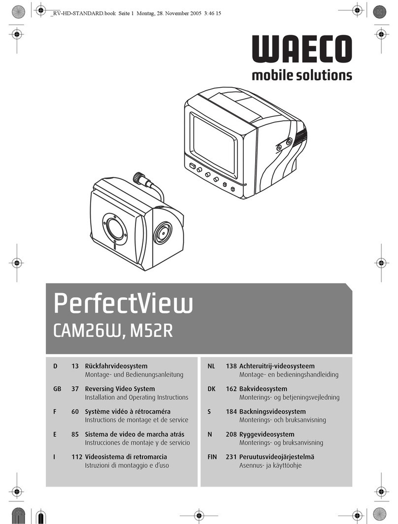 Waeco PerfectView CAM26W User manual Waeco PerfectView CAM26W User manual