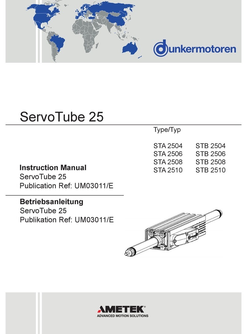 dunkermotoren ServoTube 25 instruction manual
