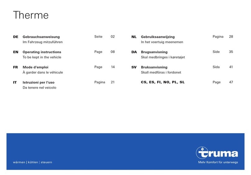 Truma Therme operating instructions Truma Therme operating instructions