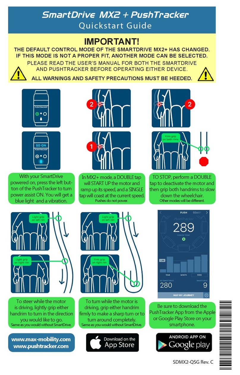 max mobility SmartDrive MX2 quick start guide