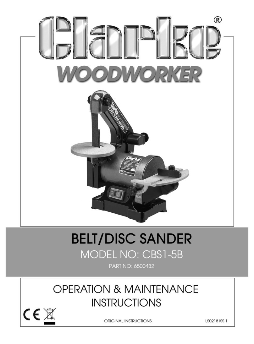 Clarke Woodworker CBS1-5B Operation & maintenance instructions