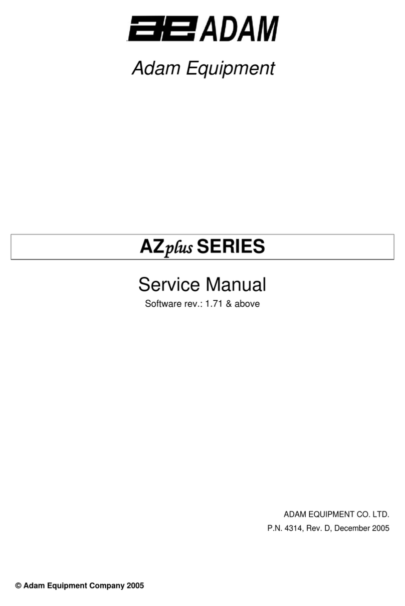 Adam Equipment AZplus Series Service manual