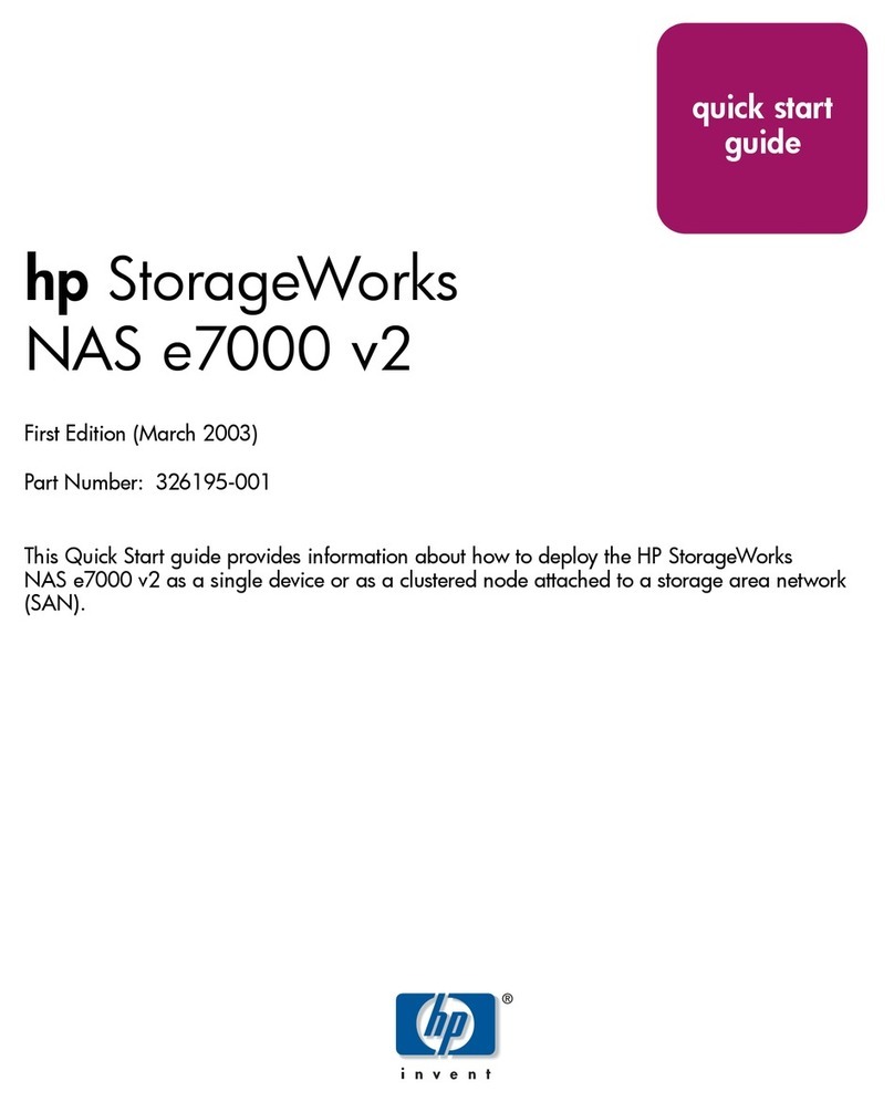 HP StorageWorks NAS e7000 v2 User manual HP StorageWorks NAS e7000 v2 User manual