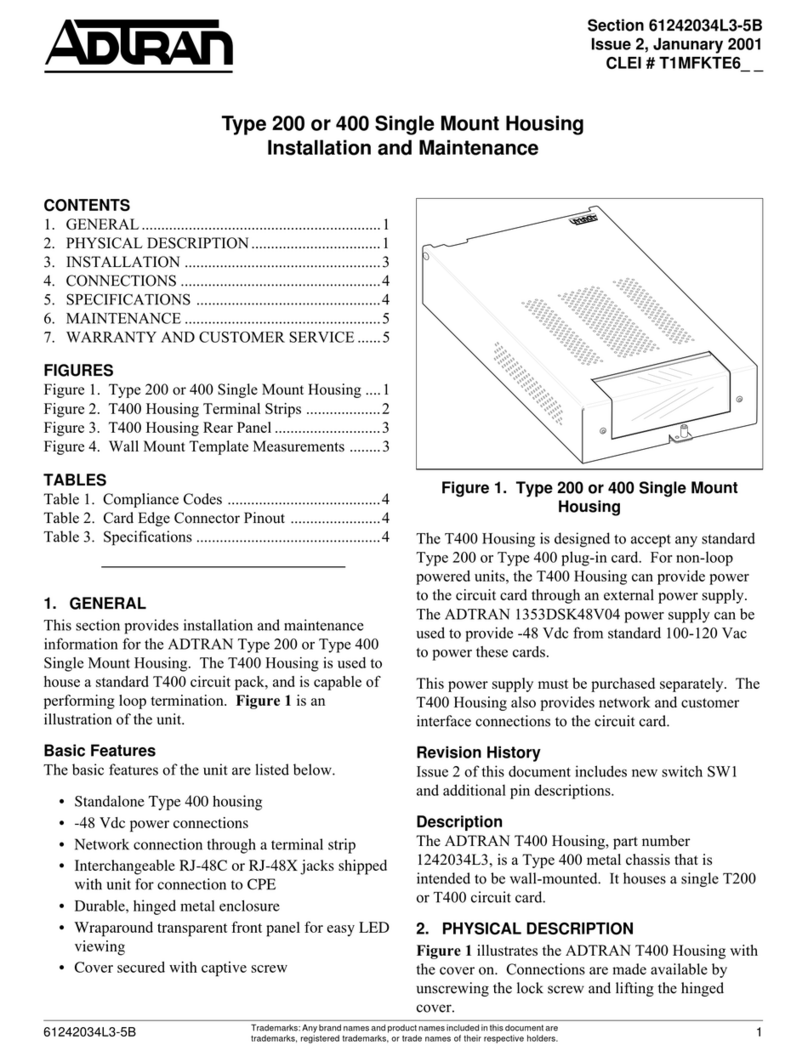 ADTRAN T200 FNID Installation and Maintenance