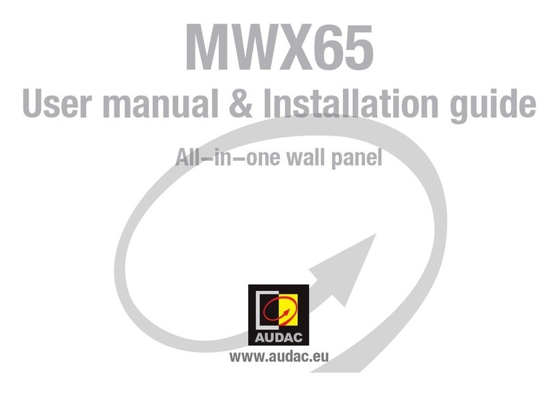 AUDAC MWX65 User manual & installation guide