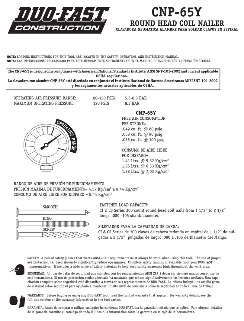 DUO-FAST CNP-65Y quick start guide