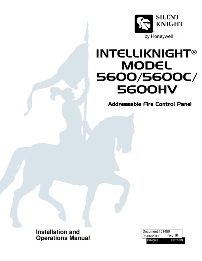 Honeywell Silent Knight INTELLIKNIGHT 5600 User manual