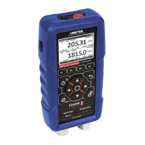 Ametek Crystal Pressure HPC40 Series Operation manual