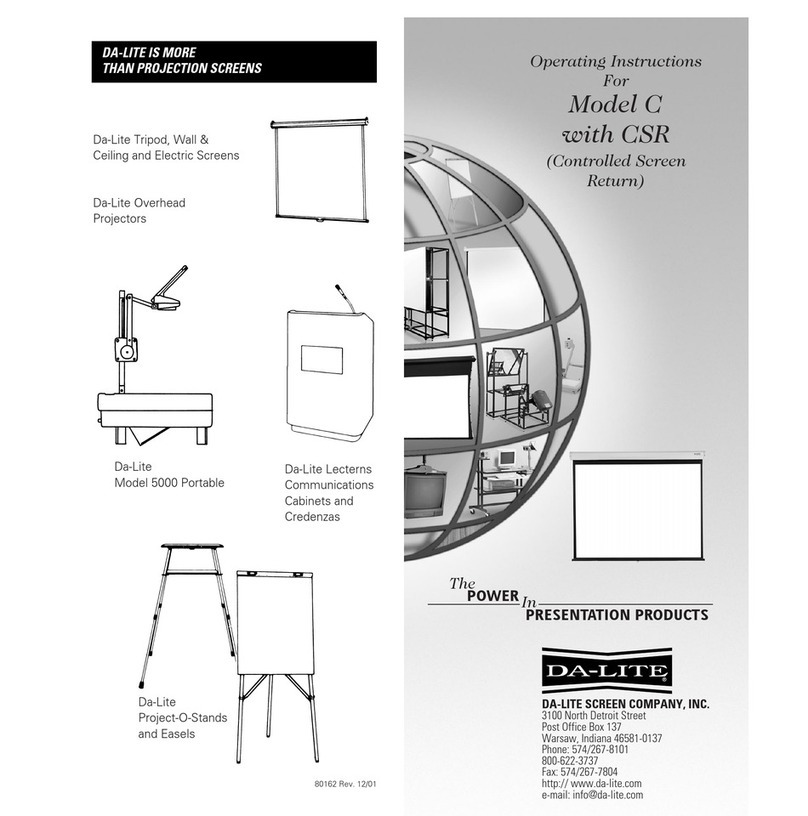 Da-Lite C with CSR User manual