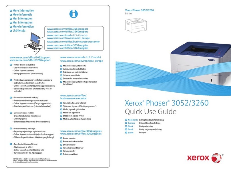 Xerox Phaser 3052 Operating manual