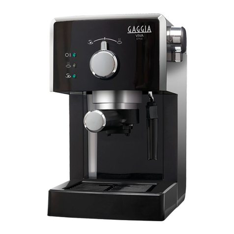 Gaggia Milano VIVA STYLE operating instructions