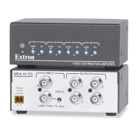 Extron electronics MDA 4V EQ User manual