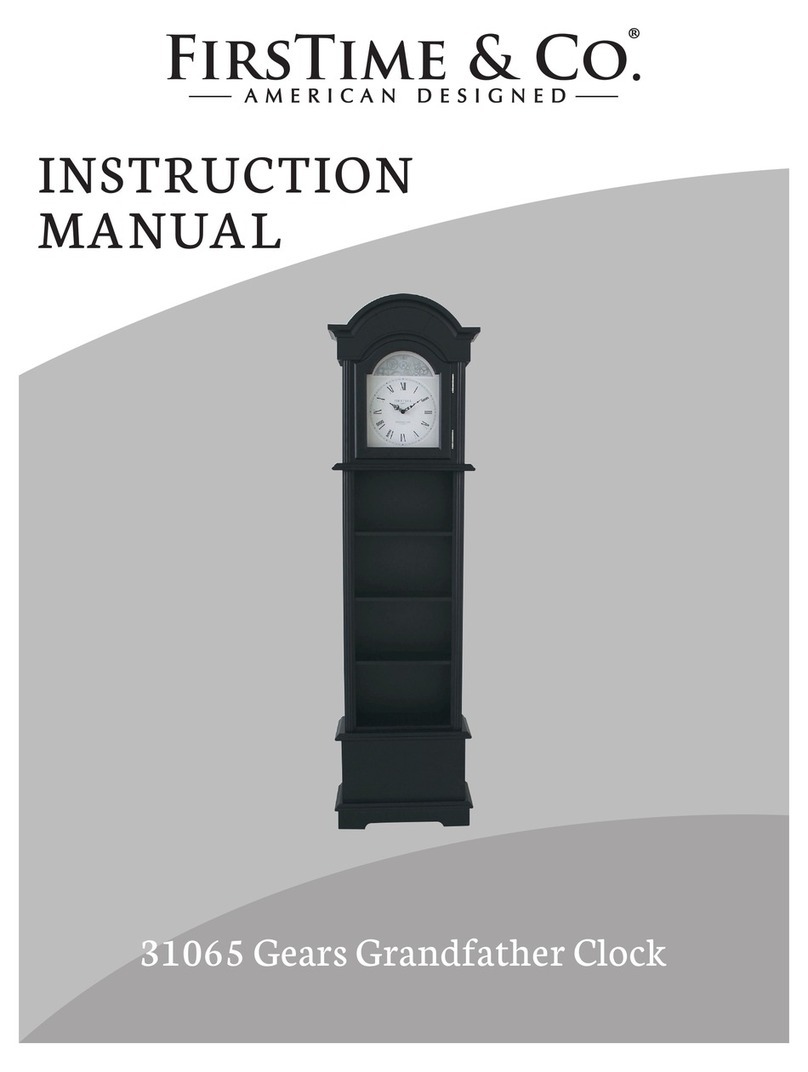 FirsTime Gears Grandfather Clock User manual