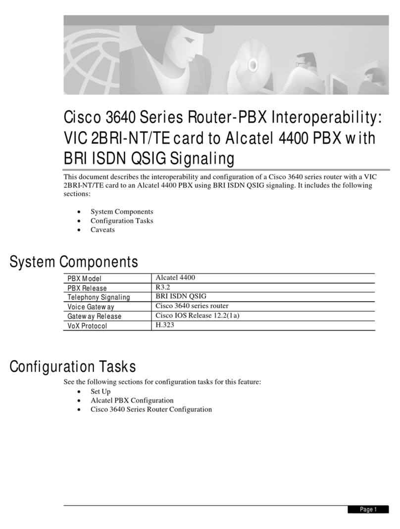 Cisco 3640 Series User manual