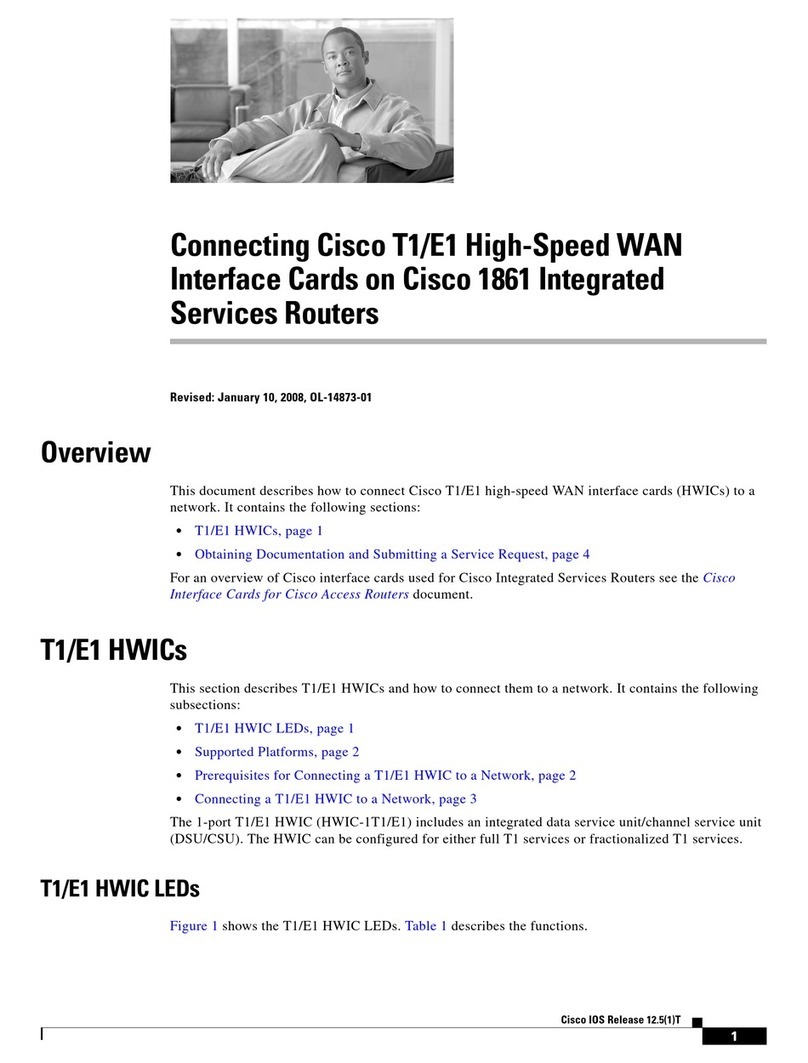 Cisco T1 Quick start guide