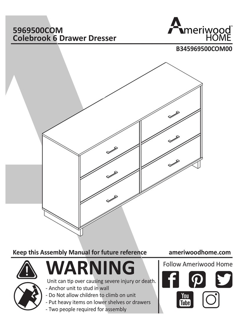 Ameriwood HOME 5969500COM Assembly manual Ameriwood HOME 5969500COM Assembly manual