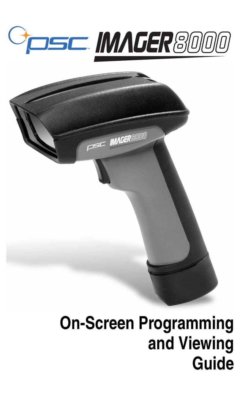PSC Scanning Imager 8000 On-Screen Programming and Viewing Guide PSC Scanning Imager 8000 On-Screen Programming and Viewing Guide