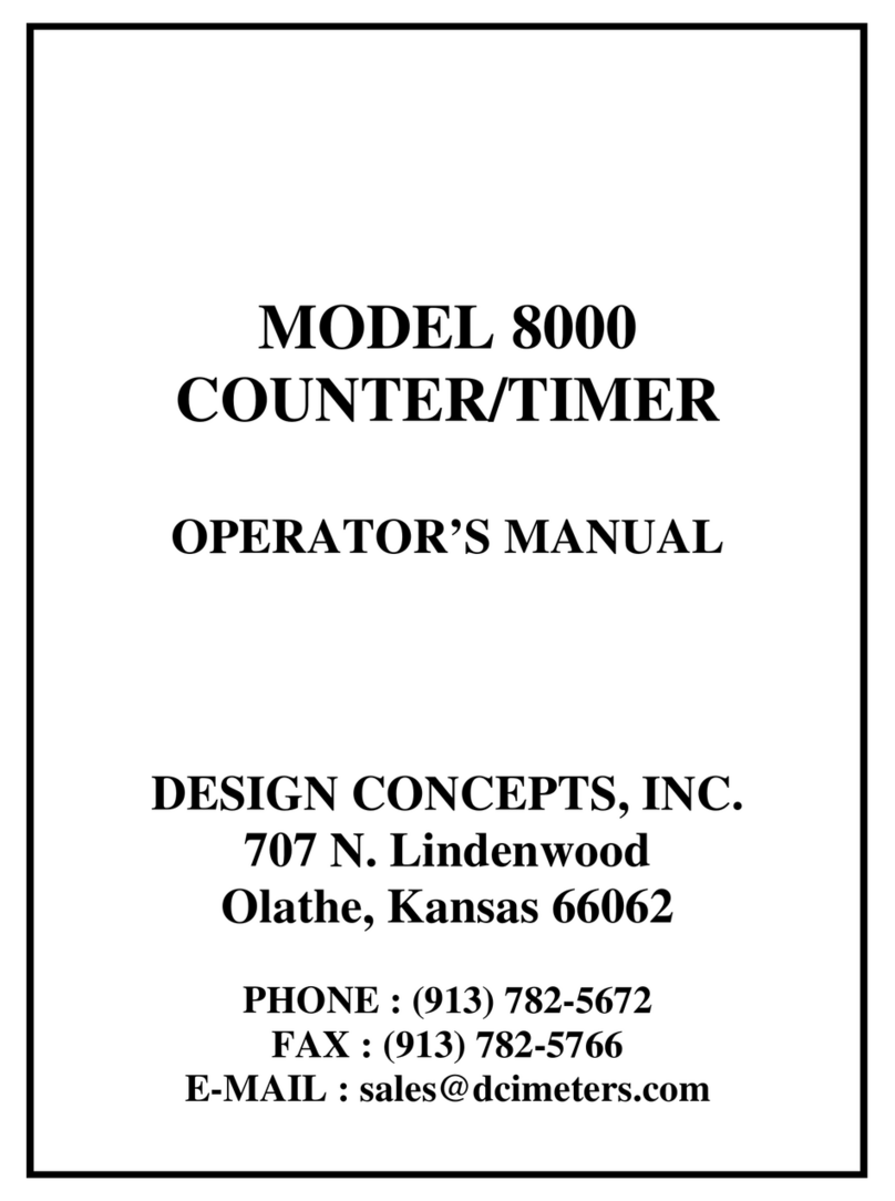 DESIGN CONCEPTS 8000 Operator's manual