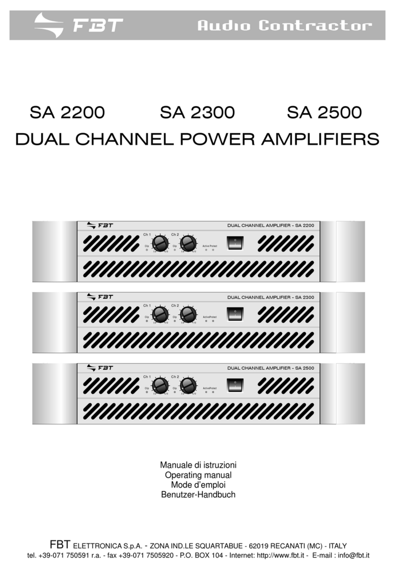Fbt SA 2200 User manual