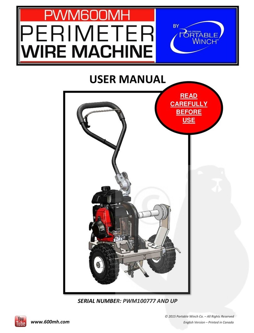 Portable Winch PWM600MH user manual