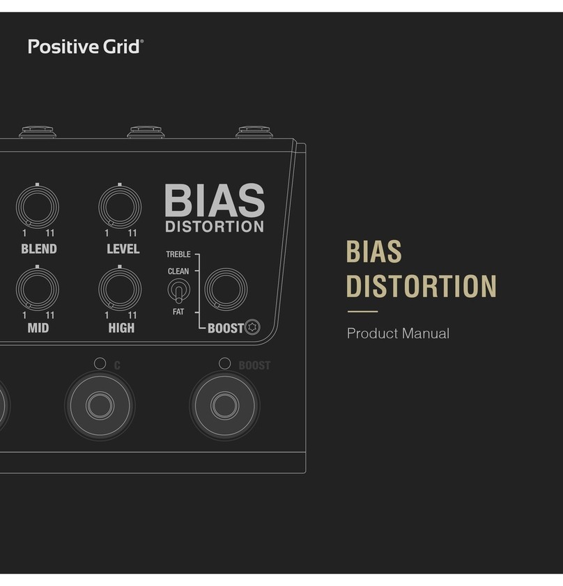 Positive Grid BIAS DISTORTION product manual