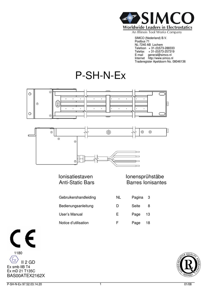 Simco P-SH-N-Ex user manual