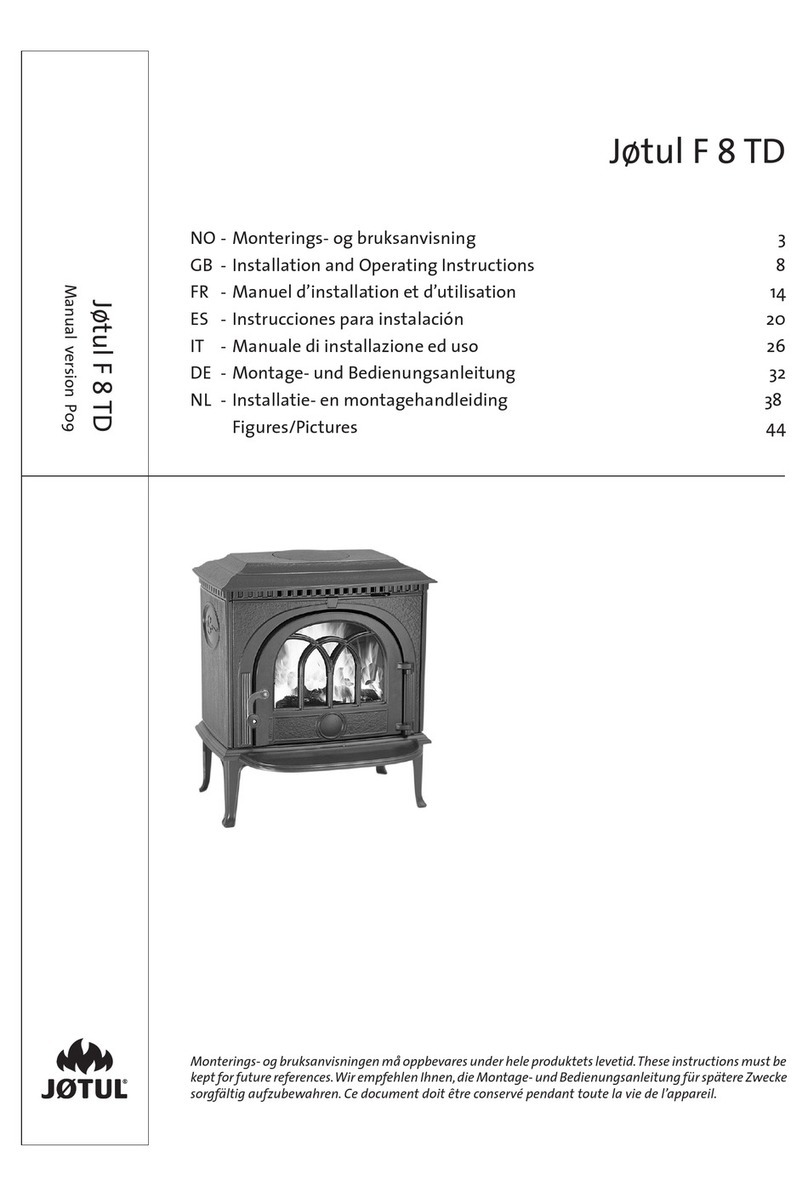 Jøtul F 8 TD User manual