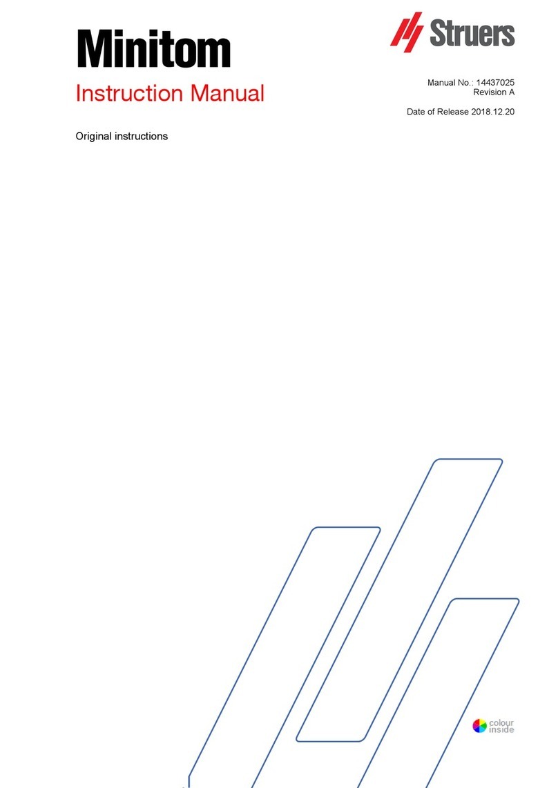 Struers Minitom instruction manual
