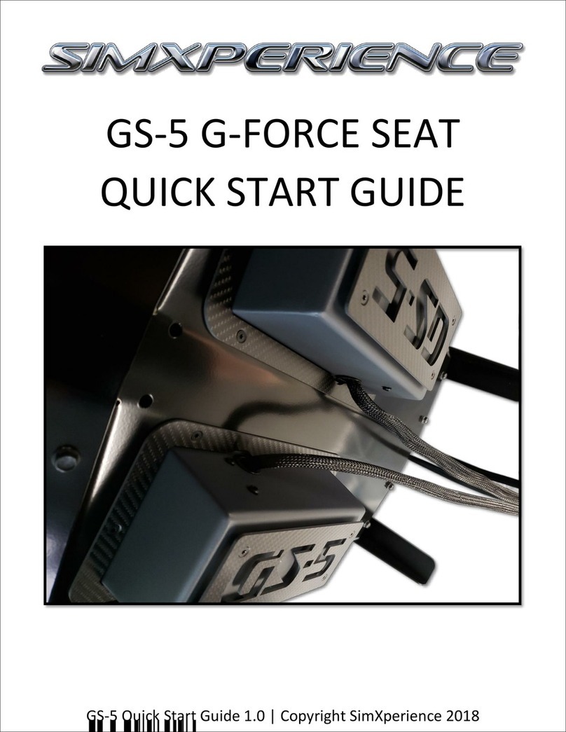 SIMXPERIENCE GS-5 G-FORCE SEAT quick start guide