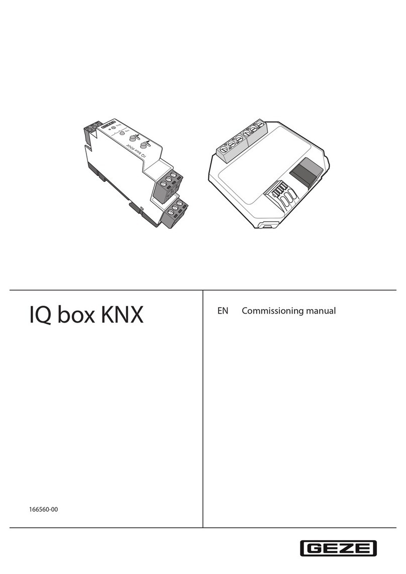 GEZE IQ box KNX Quick start guide