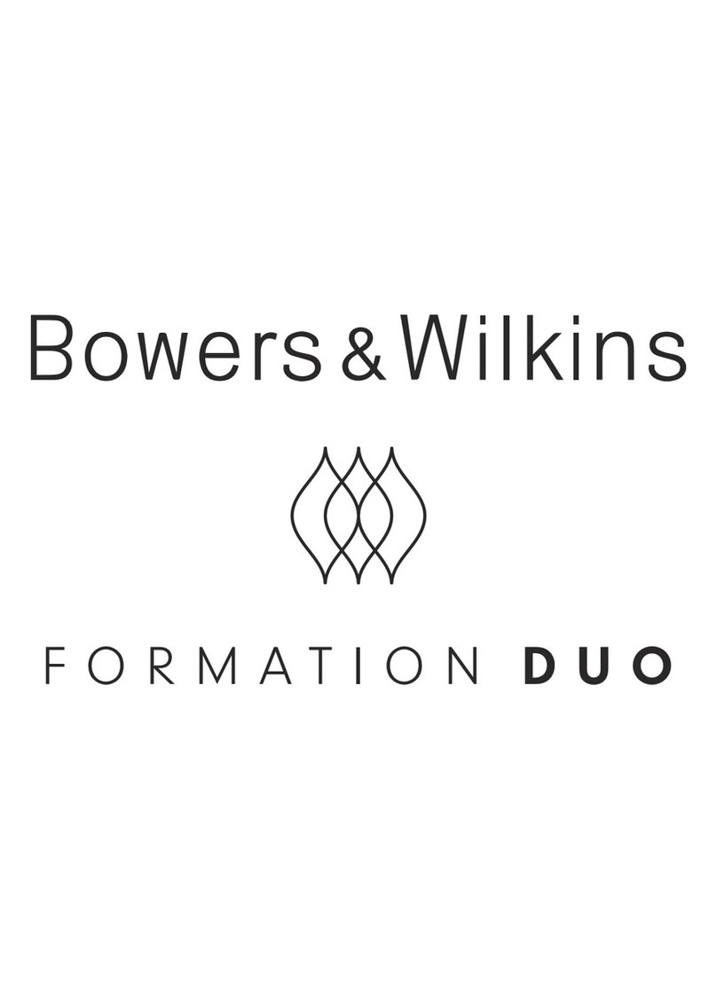 Bowers & Wilkins Formation Bass User manual