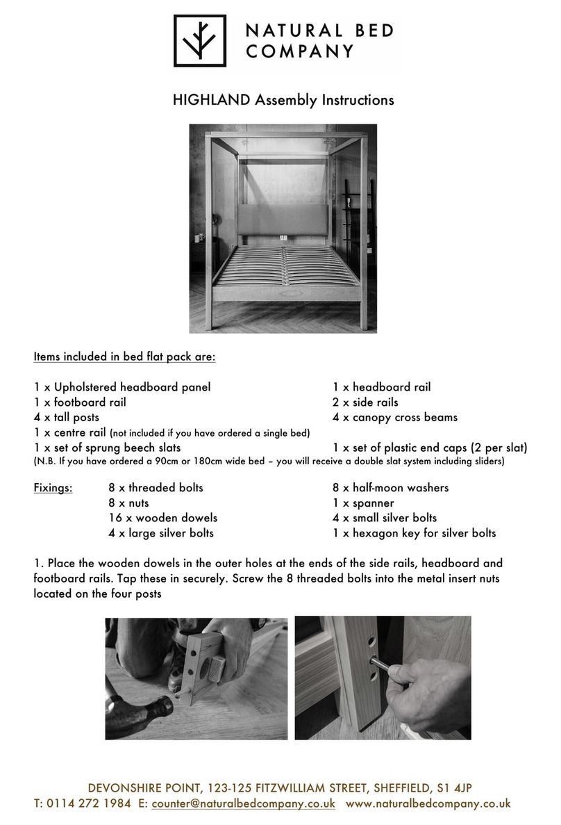 Natural Bed Company Highland Assembly instructions