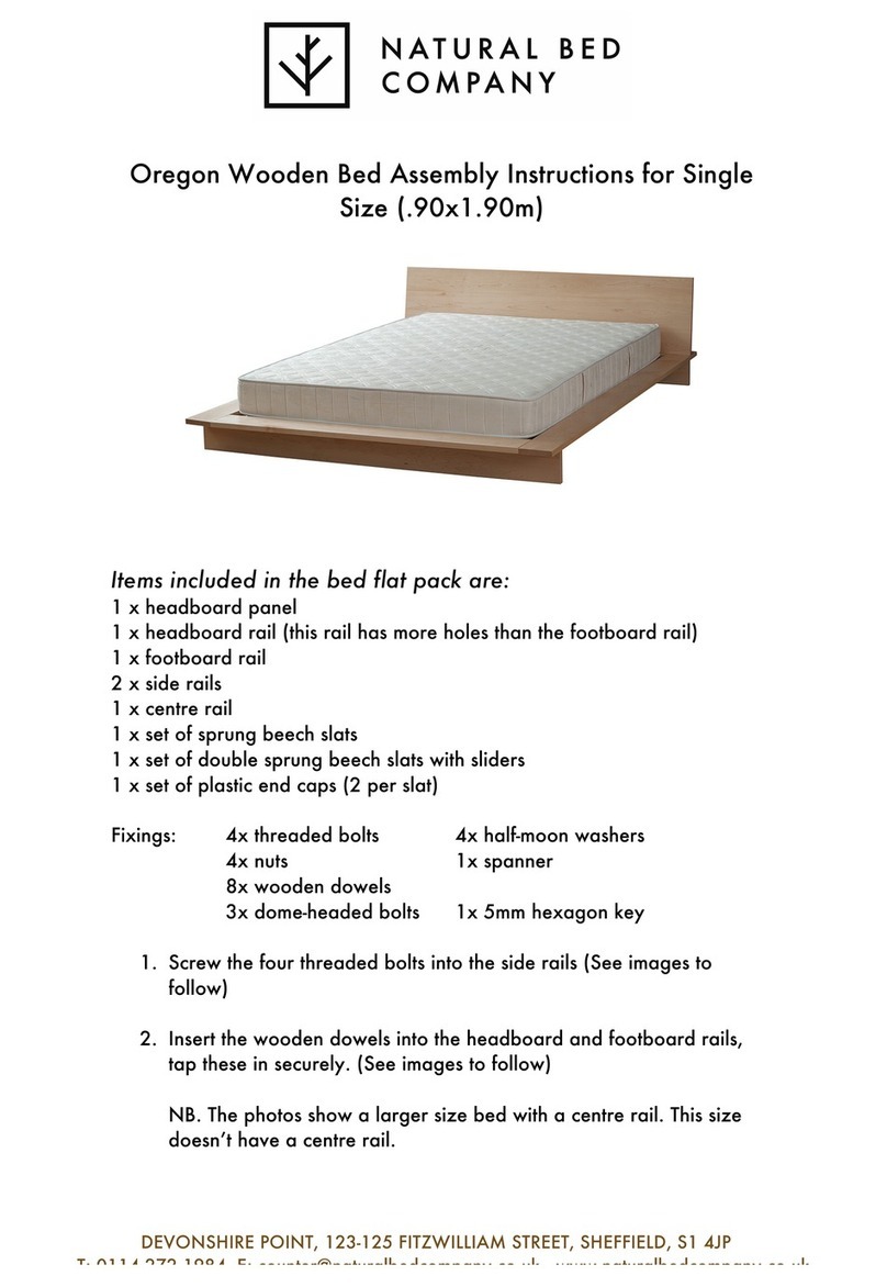 Natural Bed Company Oregon Assembly instructions