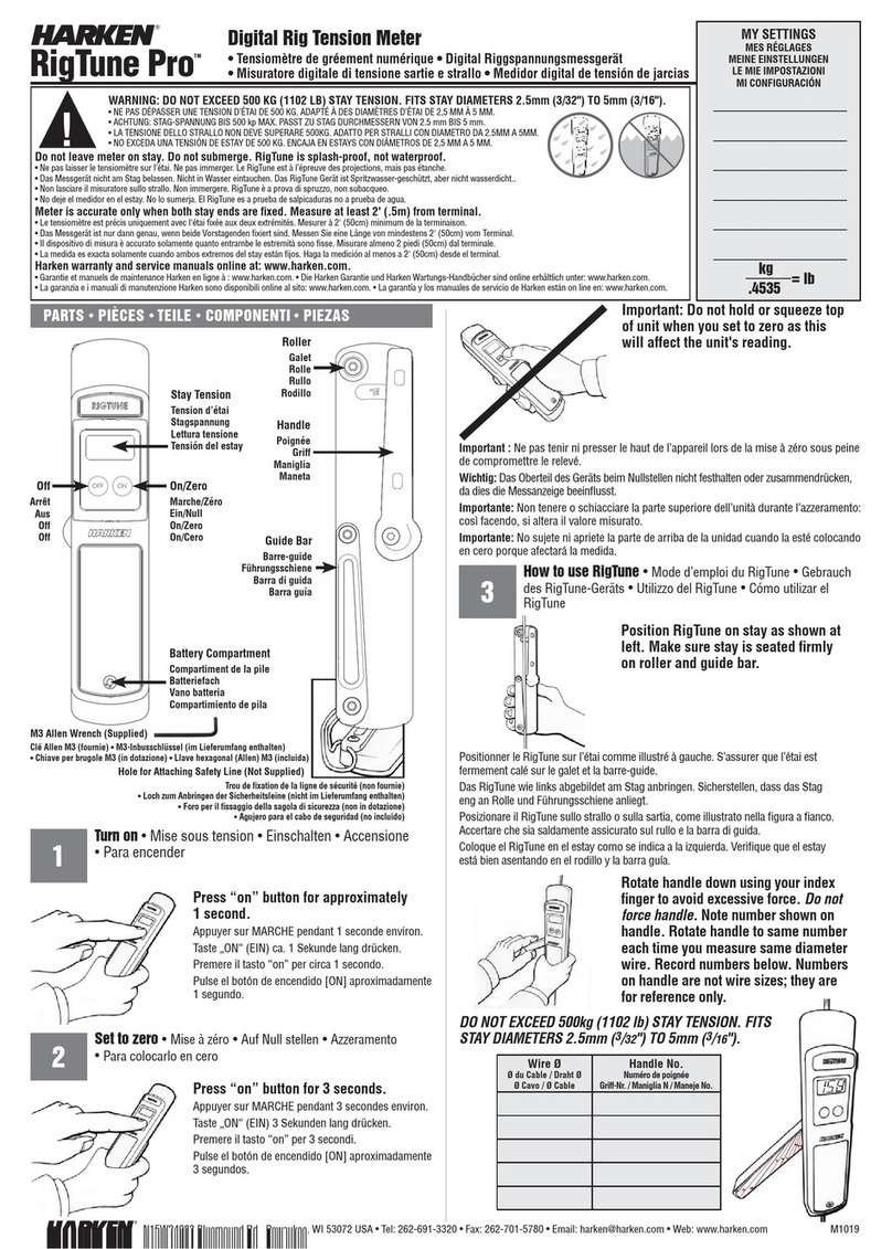 Harken RigTune Pro manual