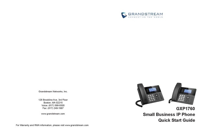 Grandstream Networks GXP1760 User manual Grandstream Networks GXP1760 User manual