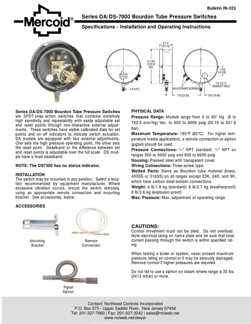 Mercoid DS-7000 Series User manual