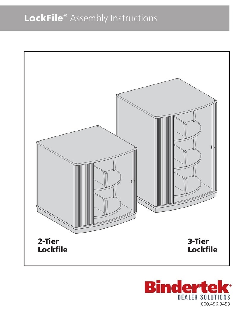 Bindertek Dealer Solutions 2-Tier Lockfile Assembly instructions