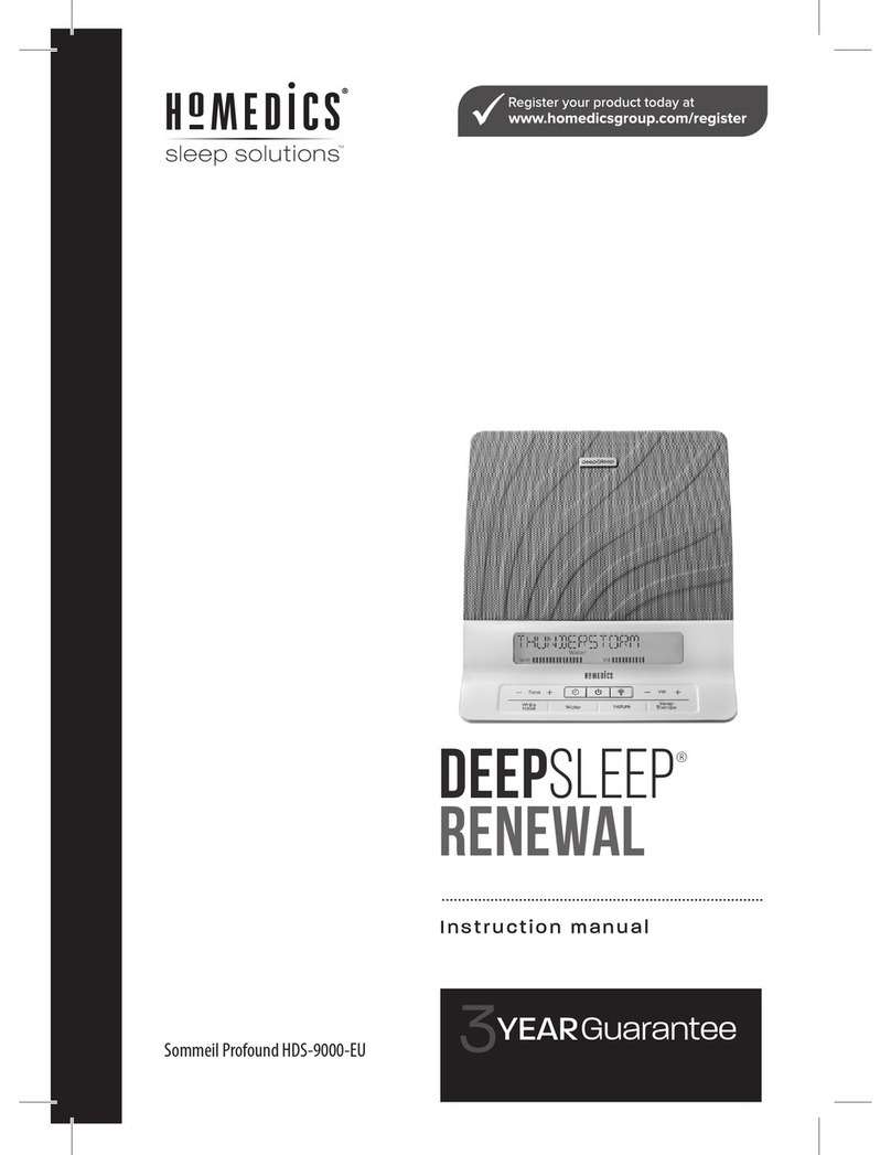 HoMedics Deep Sleep Renewal instruction manual HoMedics Deep Sleep Renewal instruction manual