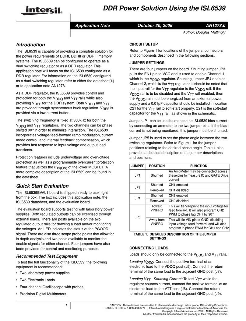 Intersil ISL6539 Application note