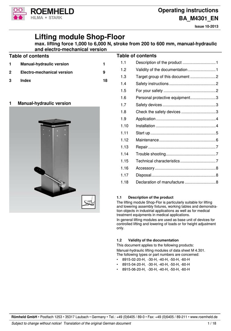 Roemheld Shop-Floor operating instructions Roemheld Shop-Floor operating instructions