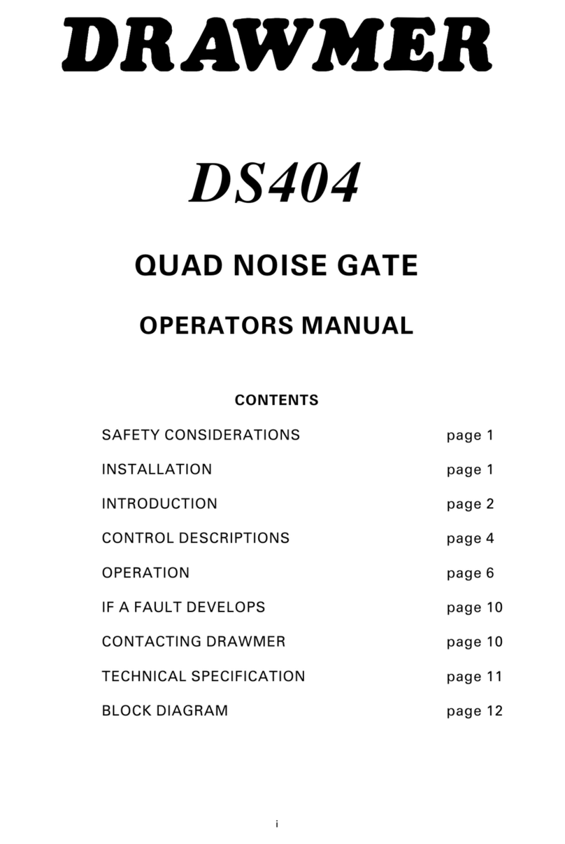 Drawmer DS404 Operator's manual