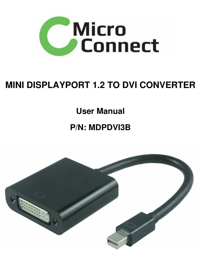 MicroConnect MDPDVI3B user manual