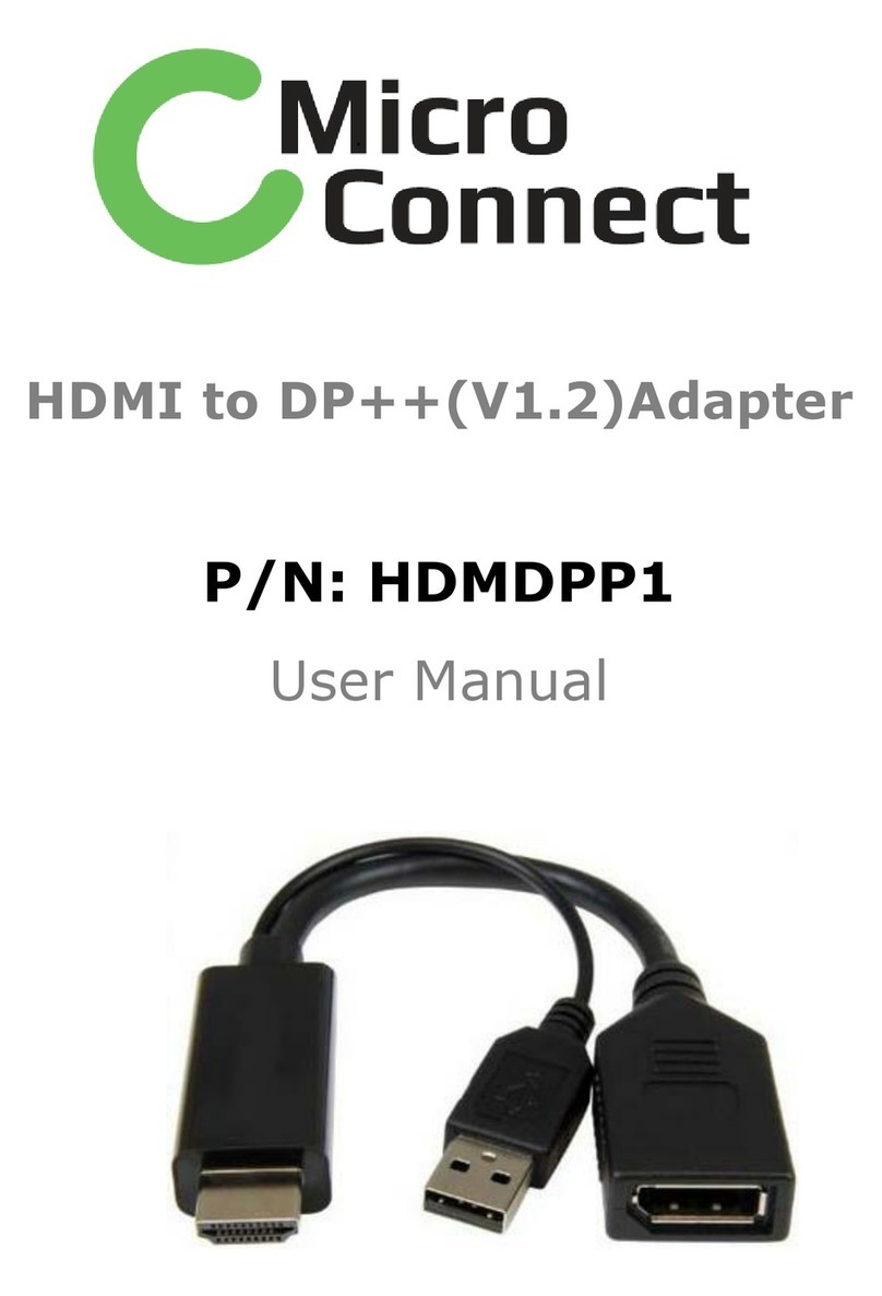 MicroConnect HDMDPP1 User manual