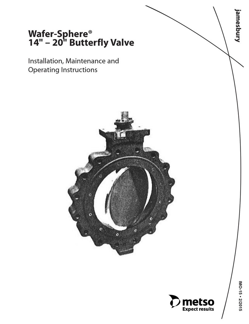 Metso Jamesbury Wafer-Sphere Series operating instructions Metso Jamesbury Wafer-Sphere Series operating instructions