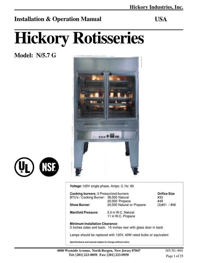 Hickory Industries N/5.7 G Installation & operation manual Hickory Industries N/5.7 G Installation & operation manual