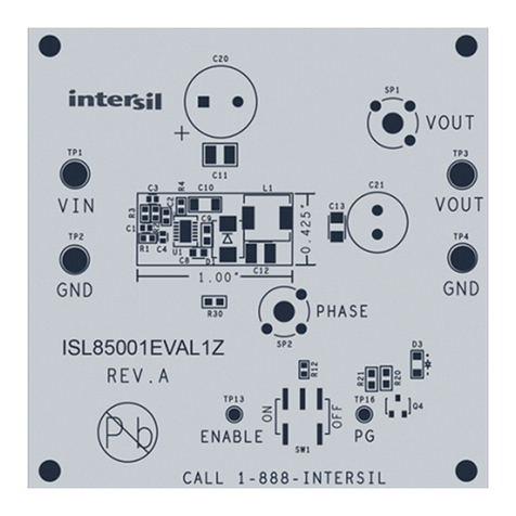 Intersil ISL85001EVAL1Z Installation and operating instructions