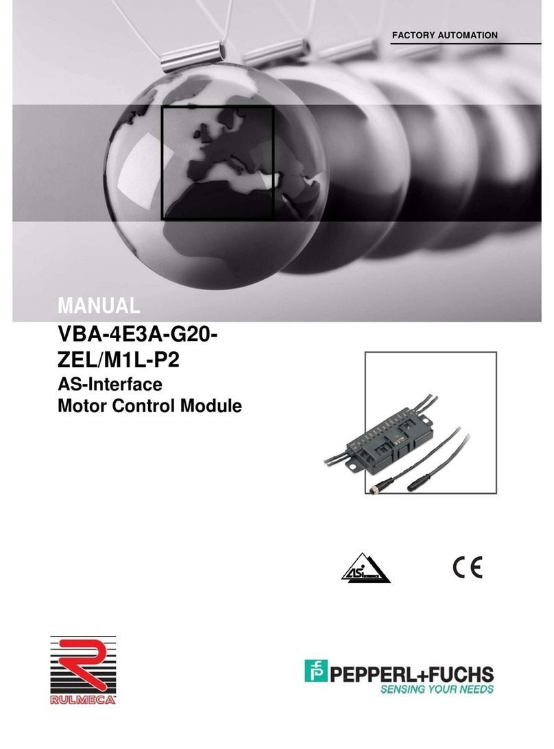 Pepperl+Fuchs VBA-4E3A-G20-ZEL/M1L-P2 User manual