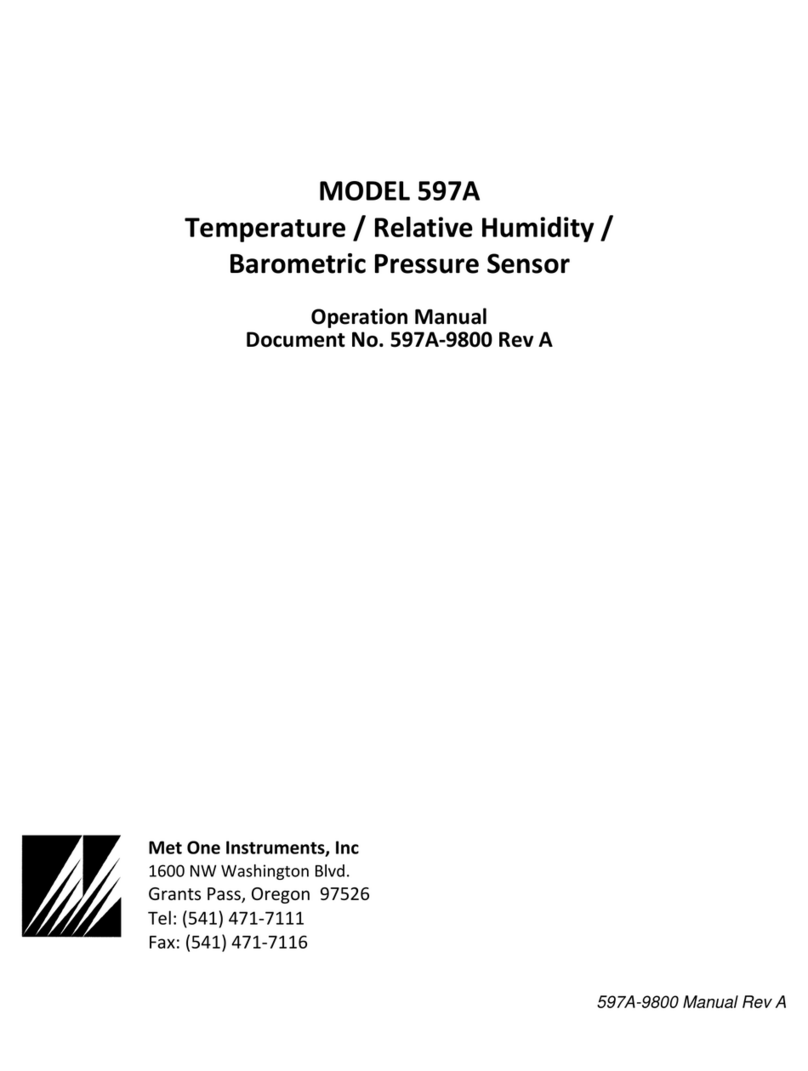 Met One Instruments 597A User manual Met One Instruments 597A User manual