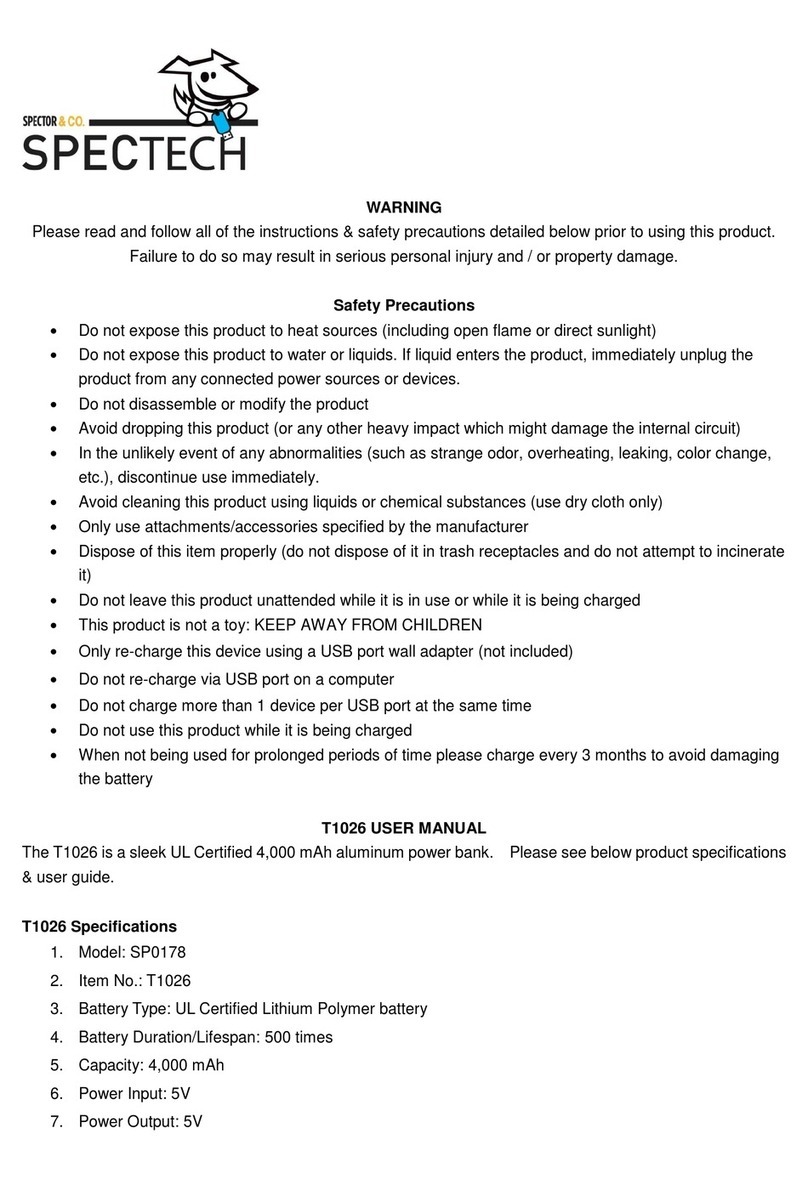 Spectech T1026 User manual