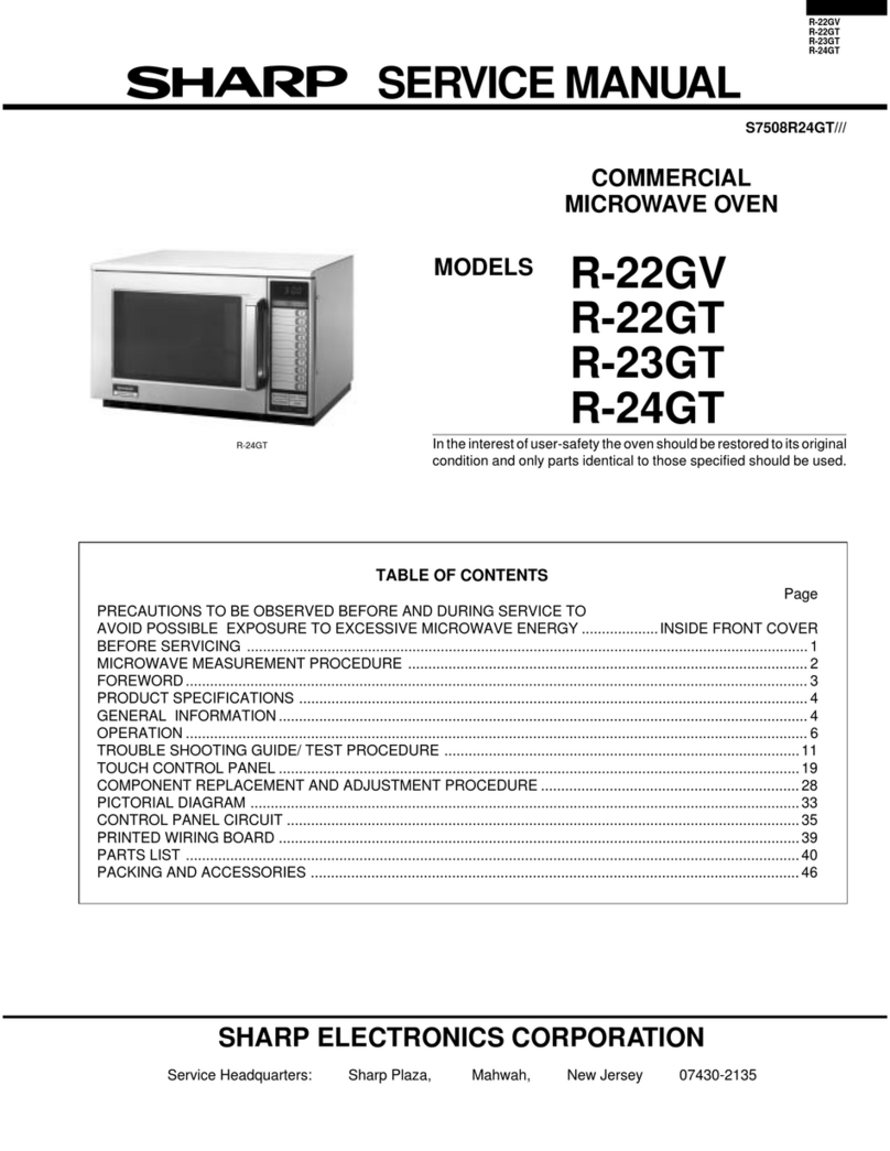 Sharp R-22GV User manual Sharp R-22GV User manual